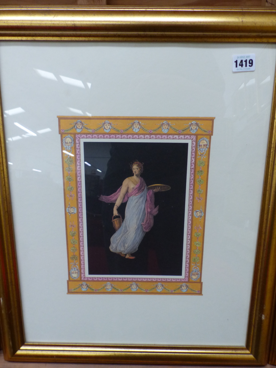 A LARGE COLLECTION OF GILT FRAMED AND OTHER FURNISHING PRINTS ETC. - Bild 2 aus 15