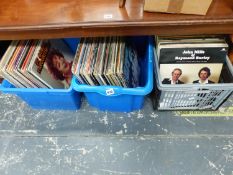 A LARGE COLLECTION OF LP RECORDS, EASY LISTENING AND CLASSICAL.