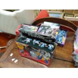 FIVE VINTAGE BOXED TRANSFORMERS FIGURES TO INCLUDE DUOCON, SILVERBOLT, HEADMASTER HIGHBROW,