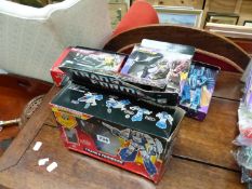 FIVE VINTAGE BOXED TRANSFORMERS FIGURES TO INCLUDE DUOCON, SILVERBOLT, HEADMASTER HIGHBROW,