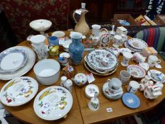 A LARGE QUANTITY OF VARIOUS CHINA DECORATIVE WARES.