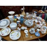 A LARGE QUANTITY OF VARIOUS CHINA DECORATIVE WARES.