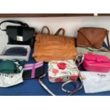 A COLLECTION OF HANDBAG AND PURSES TO INCLUDE BIBA, TULA, KATE SPADE, COACH, NEUVILLE, MALA AND