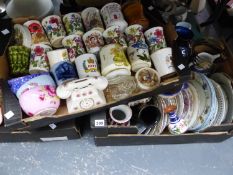 COMMEMORATIVE MUGS, DECORATIVE PLATES AND MISCELLANEOUS CERAMICS