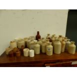 A QUANTITY OF STONEWARE JARS.