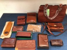A COLLECTION OF HANDBAGS TO INCLUDE A TONY PEROTTI SHOULDER BAG, THE BRIDGE, GUSTI LEDER ETC (12)