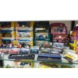 A COLLECTION OF CORGI, CLASSIC AND TWC DIE CAST CARS, MAINLY BOXED