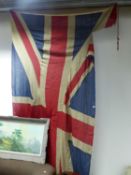 A LARGE BRITISH UNION FLAG.