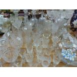 DRINKING GLASS, DECANTERS, JUGS, MARBLES AND OTHER CLEAR GLASS