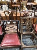 A MISCELLANY OF TWELVE CHAIRS, MAINLY 19th C.