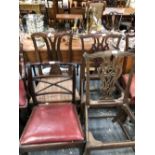 A MISCELLANY OF TWELVE CHAIRS, MAINLY 19th C.