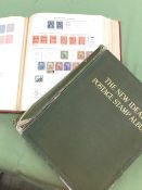 A COLLECTION OF WORLD STAMPS IN TWO LARGE IDEAL ALBUMS.
