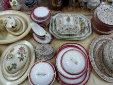 WEDGWOOD, SPODE AND AYNSLEY DINNER WARES.