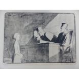 AFTER H DAUMIER, THREE VINTAGE PRINTS OF LEGAL SUBJECTS. LARGEST 39 x 30cms. ALL UNFRAMED (3)