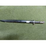 A BRITISH PATTERN 1888 MKI 2ND TYPE BAYONET, BY SANDERSON, TOGETHER WITH A CZECH MAUSER