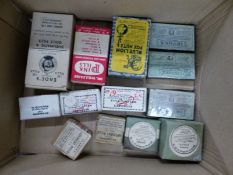 A COLLECTION OF PACKAGED PILLS TO HELP THE RUN DOWN, THOSE WITH BAD BACKS, RHEUMATISM AND GOUT