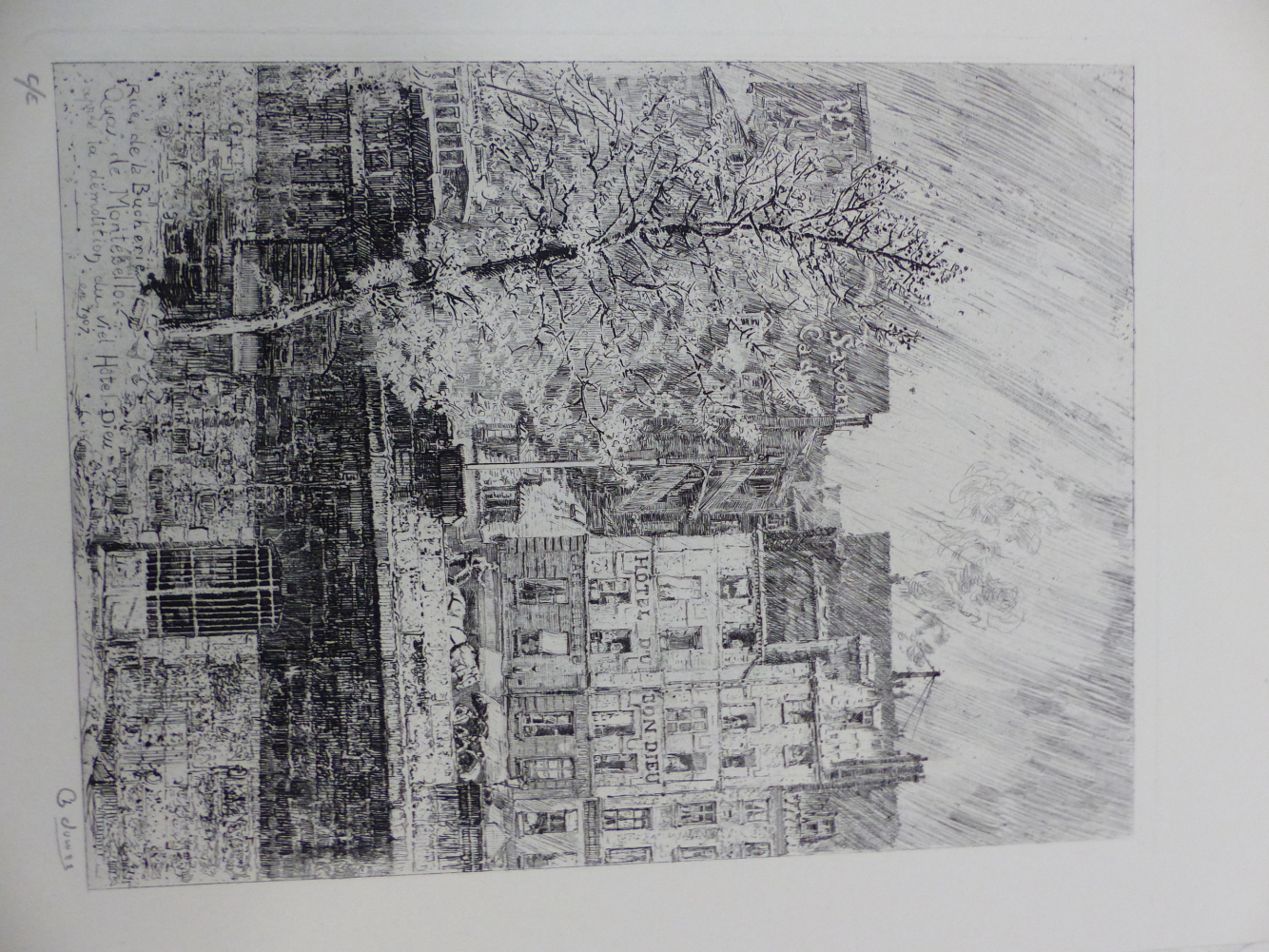 FIVE 20th C. ETCHINGS OF CONTINENTAL TOWN VIEWS, MOST PENCIL SIGNED OR INSCRIBED INCLUDING CHARLES - Image 4 of 5