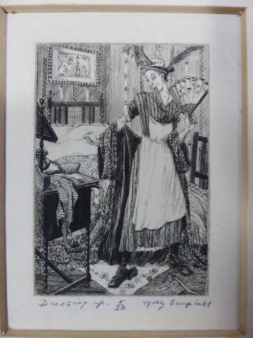 SIX 20th/21st C. ETCHINGS OF FIGURAL SUBJECTS BY DIFFERENT HANDS, MOST PENCIL SIGNED INCLUDES