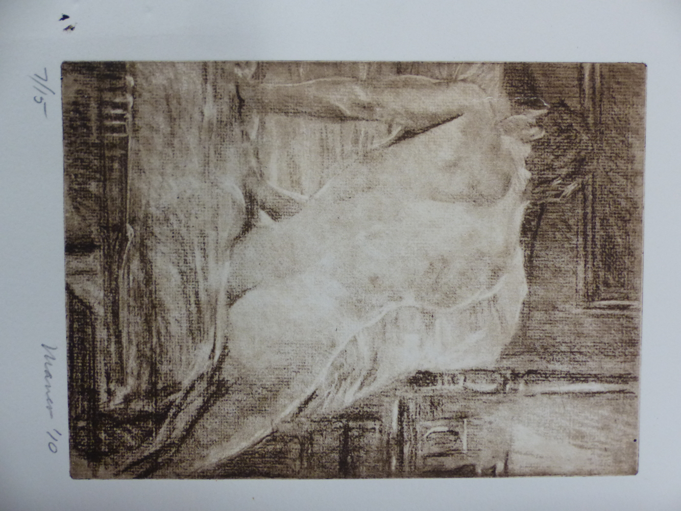 SIX 20th/21st C. ETCHINGS OF FIGURAL SUBJECTS BY DIFFERENT HANDS, MOST PENCIL SIGNED INCLUDES - Image 3 of 6