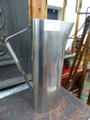 A DANISH MID CENTURY STAINLESS STEEL JUG BY LUNDOFTE