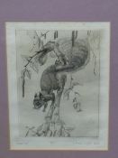 CHARLES CHAPLIN (1907-1987) ARR. STOAT AND A SQUIRREL, TWO PENCIL SIGNED ARTIST PROOF PRINTS.