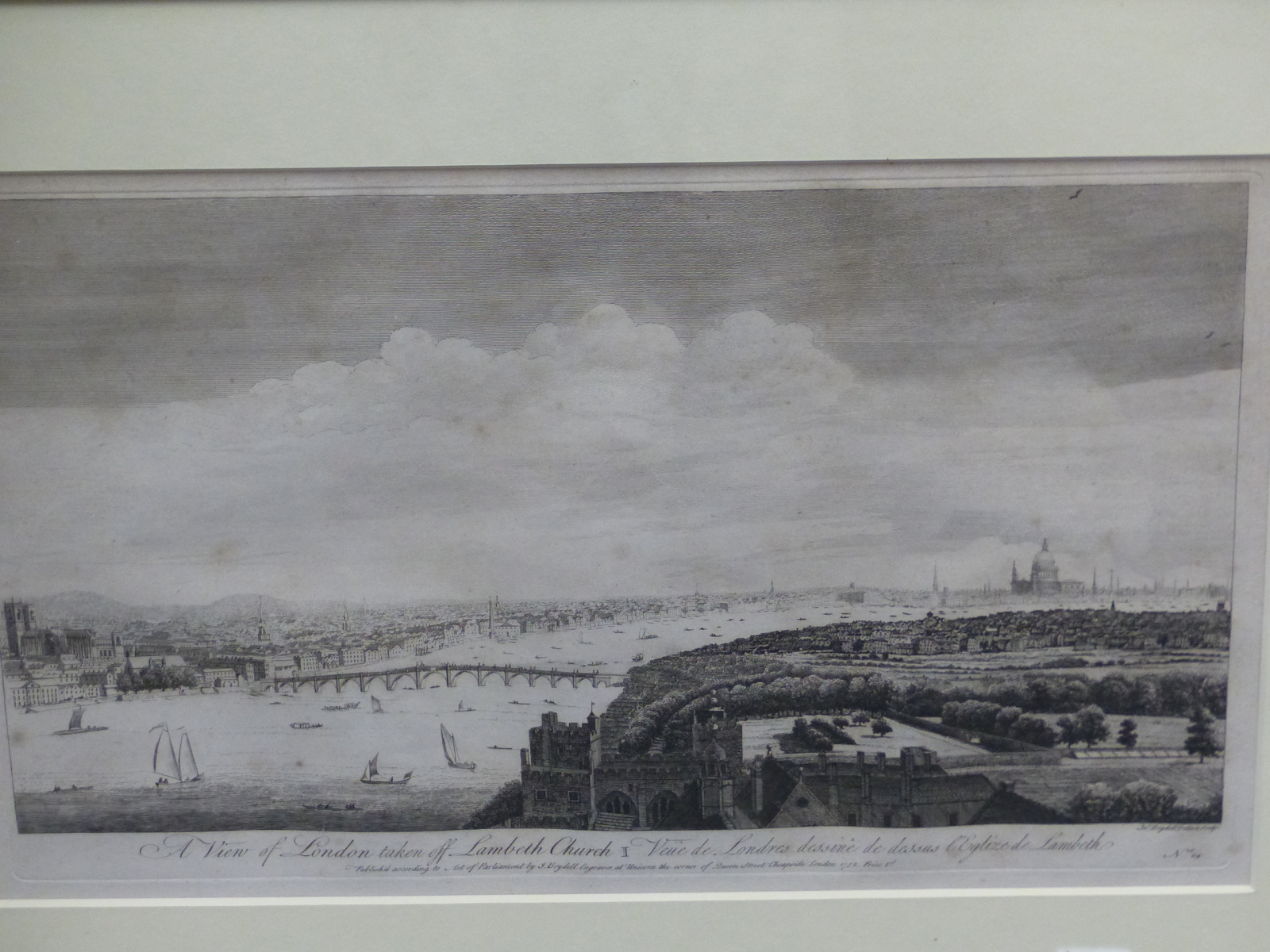 A COLLECTION OF ANTIQUE LANDSCAPE PRINTS, VIEWS OF LONDON, THE RIVER THAMES ETC SIZES VARY