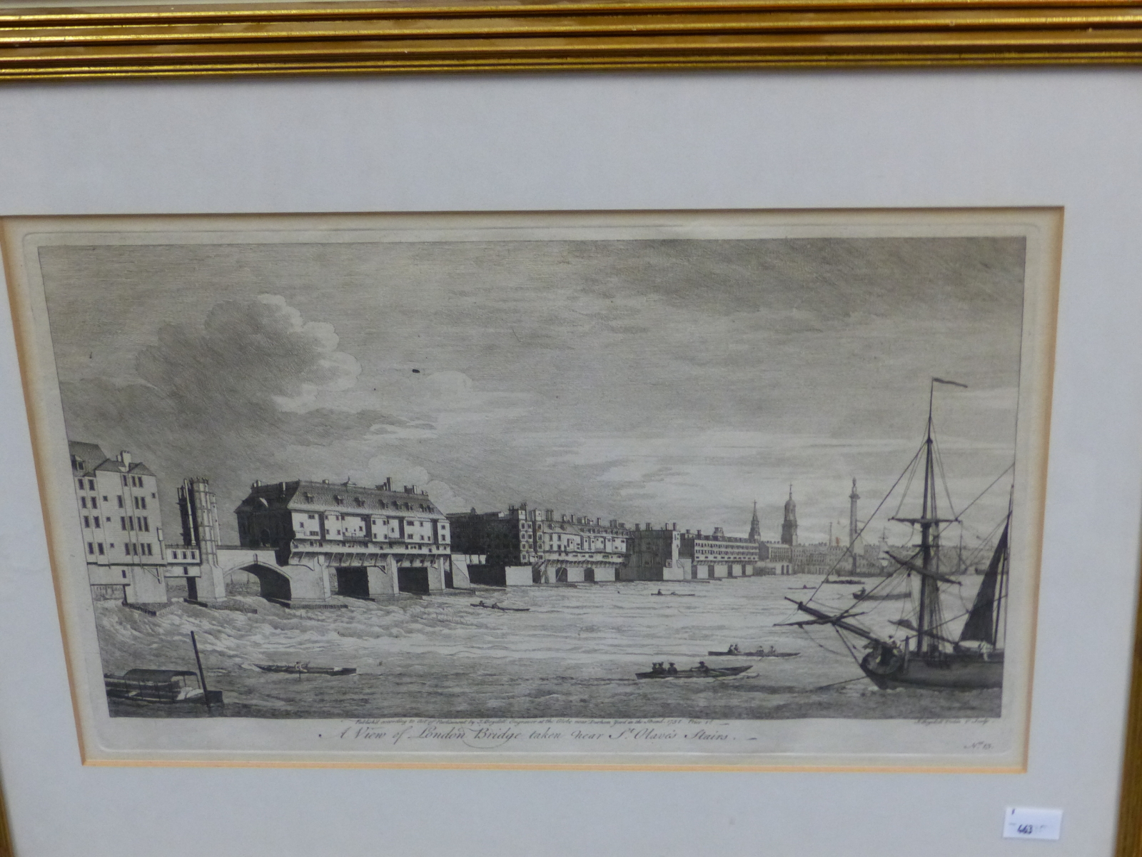 A COLLECTION OF ANTIQUE LANDSCAPE PRINTS, VIEWS OF LONDON, THE RIVER THAMES ETC SIZES VARY - Image 11 of 14