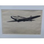 GEOFFREY WATSON (1901-1950) FAIREY BATTLE, PENCIL SIGNED ETCHING. 23.5 x 32cms