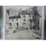 A GROUP OF 20th C. ETCHINGS BY VARIOUS HANDS OF CITY SCAPES AND BUILDINGS, INCLUDES AFTER H.