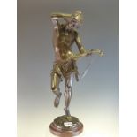 ALBERT-ERNEST CARRIER BELLEUSE (1824-87), A BRONZE DANCING FIGURE OF A NEAPOLITAN LUTANIST, HIS