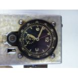 A SCARCE WWII GERMAN LUFTWAFFE PERIOD AIRCRAFT CLOCK PROBABLY BY JUNGHANS