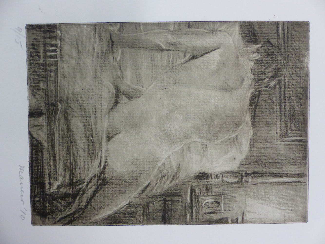 SIX 20th/21st C. ETCHINGS OF FIGURAL SUBJECTS BY DIFFERENT HANDS, MOST PENCIL SIGNED INCLUDES - Image 2 of 6