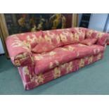 A LARGE MODERN CHESTERFIELD TYPE SETTEE