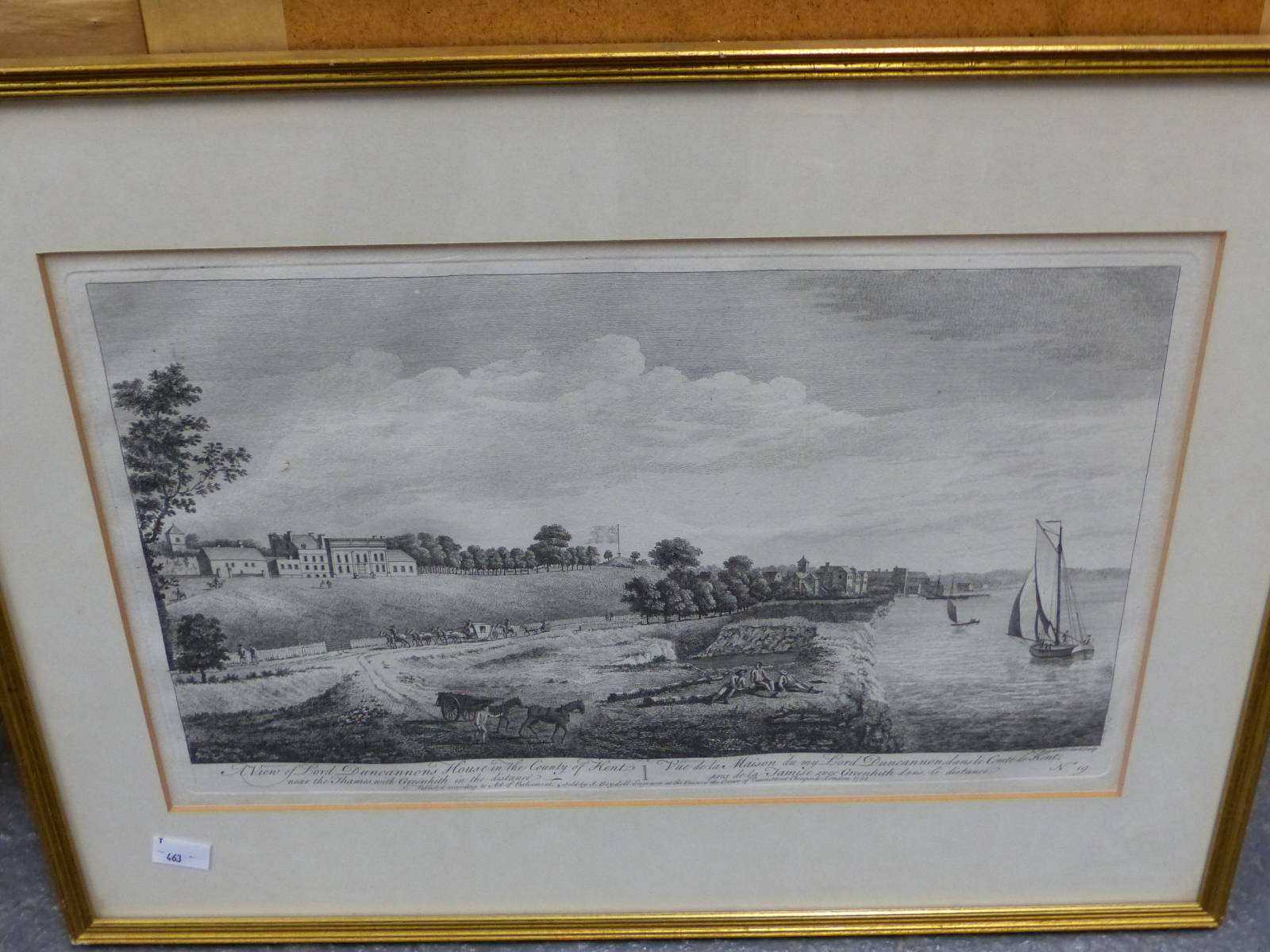 A COLLECTION OF ANTIQUE LANDSCAPE PRINTS, VIEWS OF LONDON, THE RIVER THAMES ETC SIZES VARY - Image 6 of 14