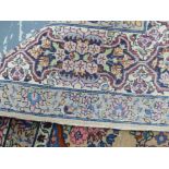 AN ORIENTAL RUG OF CLASSIC PERSIAN DESIGN. 216 x 143cms