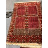 A HATCHLI BOKHARA RUG. 200 x 134cms