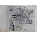 FIVE 20th C. ETCHINGS OF CONTINENTAL TOWN VIEWS, MOST PENCIL SIGNED OR INSCRIBED INCLUDING CHARLES