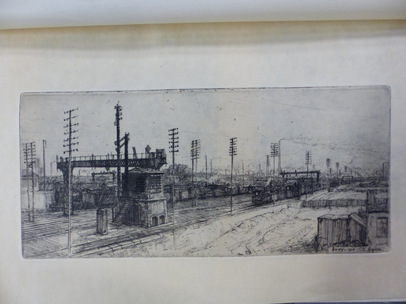 FIVE 20th C. ETCHINGS OF CONTINENTAL TOWN VIEWS, MOST PENCIL SIGNED OR INSCRIBED INCLUDING CHARLES - Image 3 of 5