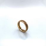 A DIAMOND SET FULL ETERNITY RING. UNHALLMARKED, ASSESSED AS 14ct GOLD. FINGER SIZE O. WEIGHT 4.