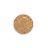 A 22ct GOLD VICTORIAN FULL SOVEREIGN COIN, DATED 1901.