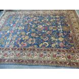 AN ANTIQUE PERSIAN CARPET OF VASE DESIGN 372 x 278 cms