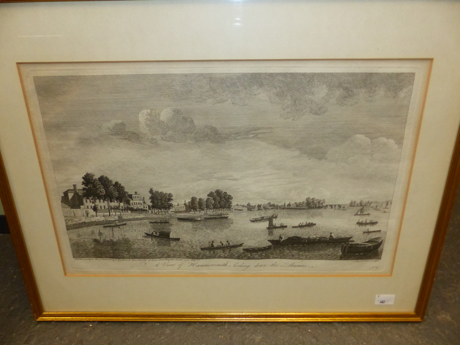 A COLLECTION OF ANTIQUE LANDSCAPE PRINTS, VIEWS OF LONDON, THE RIVER THAMES ETC SIZES VARY - Image 9 of 14