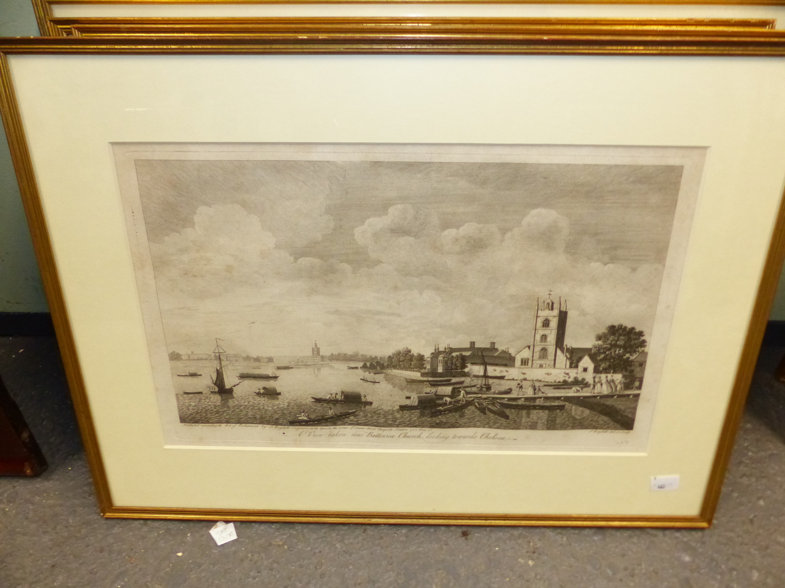 A COLLECTION OF ANTIQUE LANDSCAPE PRINTS, VIEWS OF LONDON, THE RIVER THAMES ETC SIZES VARY - Image 7 of 14