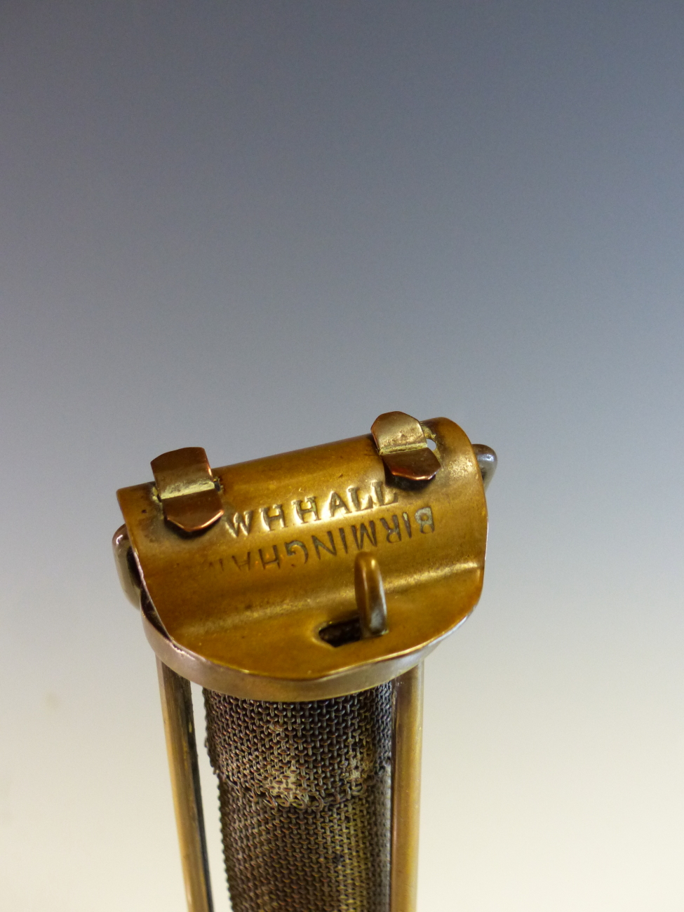 AN INTERESTING ANTIQUE MINIATURE MINERS LAMP BY W.H HALL- BIRMINGHAM. - Image 2 of 7
