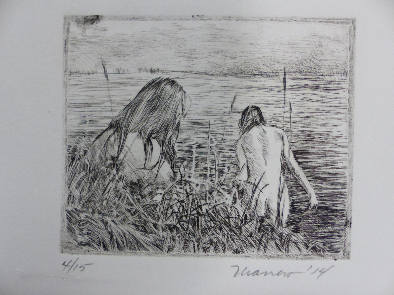 SIX 20th/21st C. ETCHINGS OF FIGURAL SUBJECTS BY DIFFERENT HANDS, MOST PENCIL SIGNED INCLUDES - Image 5 of 6