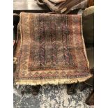 TWO ANTIQUE BELOUCH MATS (2)