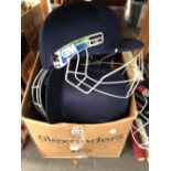 CRICKET BATS AND HELMETS