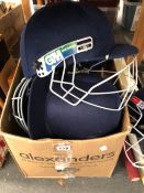 CRICKET BATS AND HELMETS