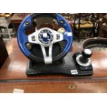 A TOP FLIGHT LOGIC 3 STEERING WHEEL CONSOLE