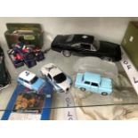 TWO ERTL MODEL CARS, OTHERS BY HORNBY AND CORGI